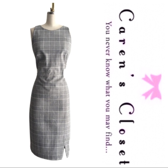 Banana Republic Dresses & Skirts - NWOT Banana Republic Gray Plaid Racerback Dress